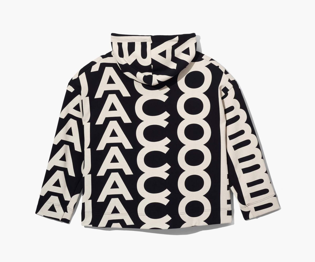 Marc Jacobs Monogram Oversized Hoodie Black/Ivory | 3560RWEQK