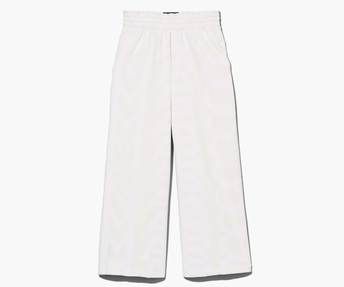 Marc Jacobs Monogram Oversized Sweatpants Eggshell/Optic White | 6328IKDHE