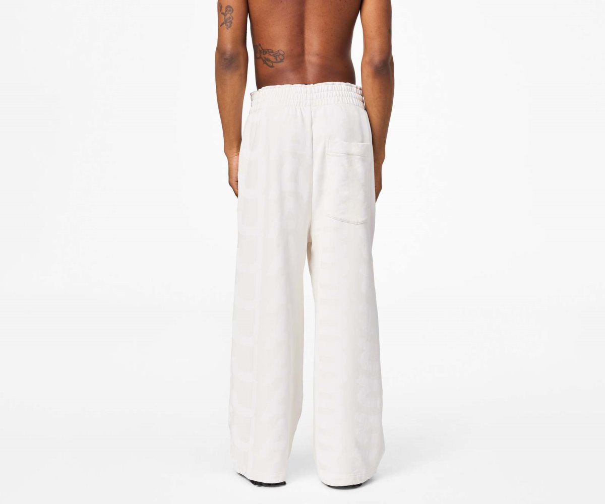 Marc Jacobs Monogram Oversized Sweatpants Eggshell/Optic White | 6328IKDHE
