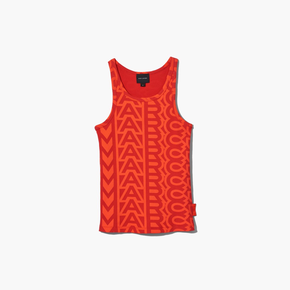 Marc Jacobs Monogram Rib Tank Electric Orange/True Red | 3954XNECP