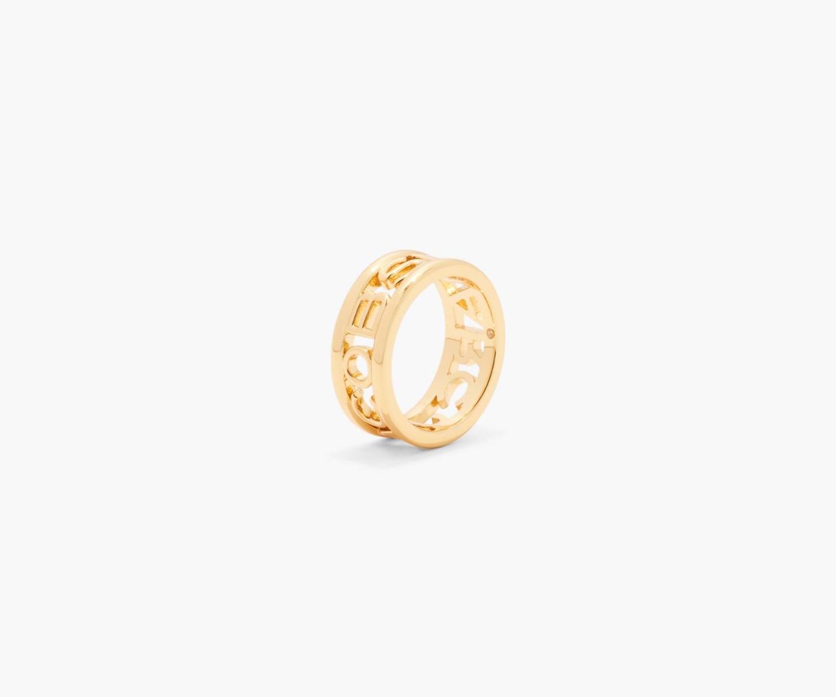 Marc Jacobs Monogram Ring Gold | 6475TXJLI