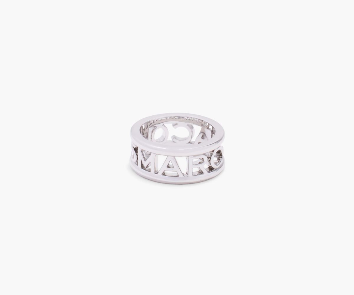 Marc Jacobs Monogram Ring Silver | 2539YZQNH