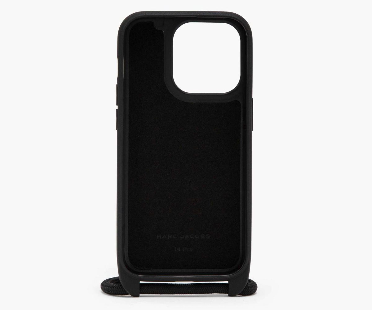 Marc Jacobs Monogram iPhone 14 Pro Crossbody Case Black | 0928UGRVS