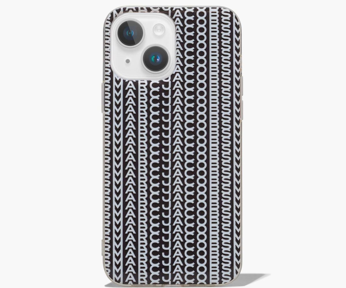 Marc Jacobs Monogram iPhone Case 14 Plus Black/White | 6173DPGQM