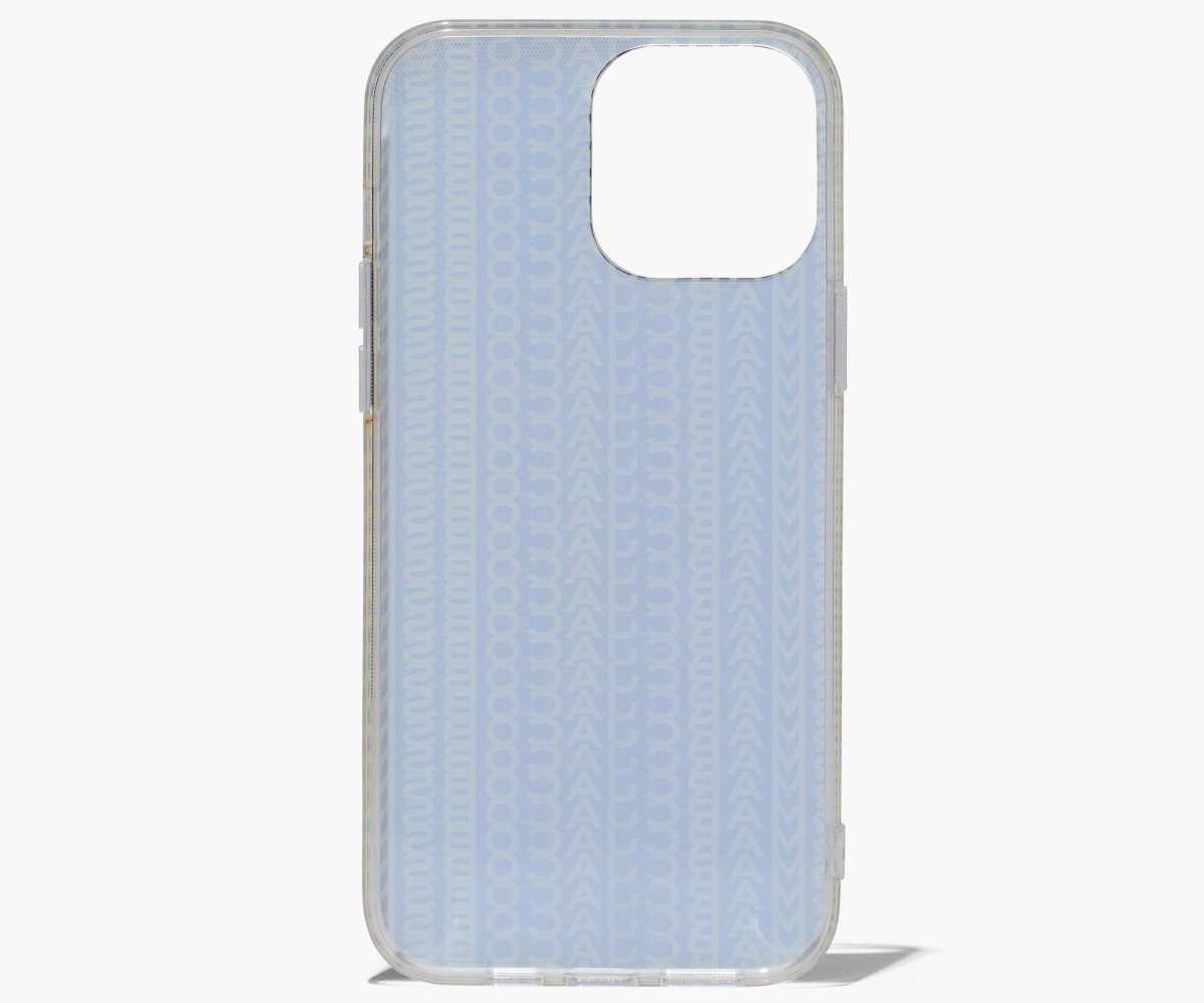 Marc Jacobs Monogram iPhone Case 14 Plus Grey/Fluro Green | 8301WRCVA