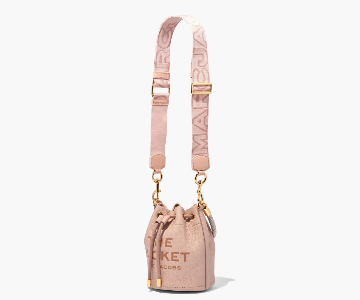 Marc Jacobs Outline Logo Webbing Strap Rose Multi | 0478CNAZV