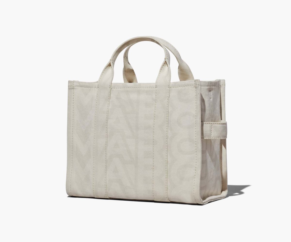 Marc Jacobs Outline Monogram Medium Tote Bag Eggshell/Optic White | 3081BSXAQ
