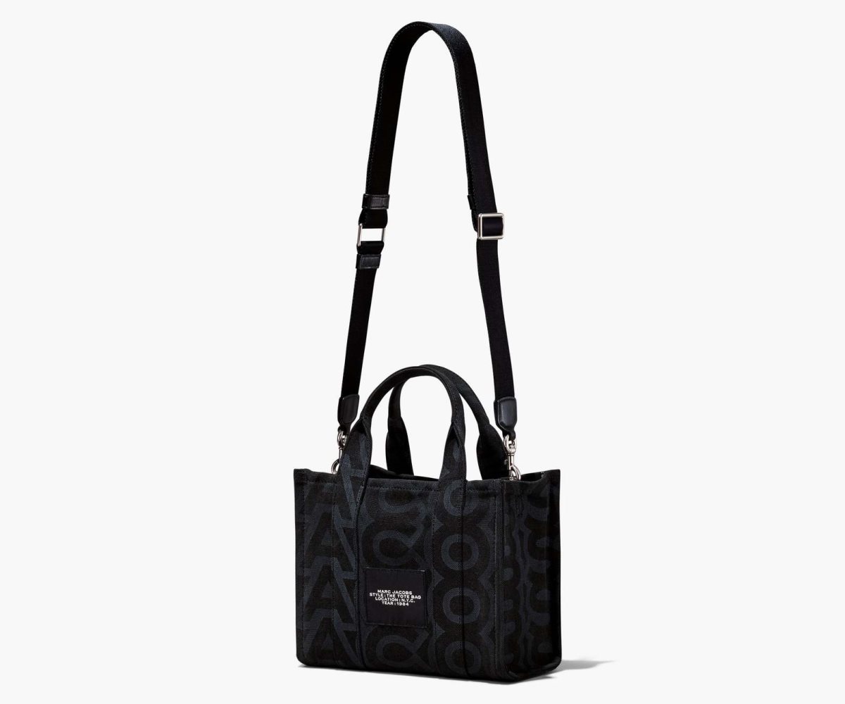 Marc Jacobs Outline Monogram Mini Tote Bag Black Multi | 3578JLZBC