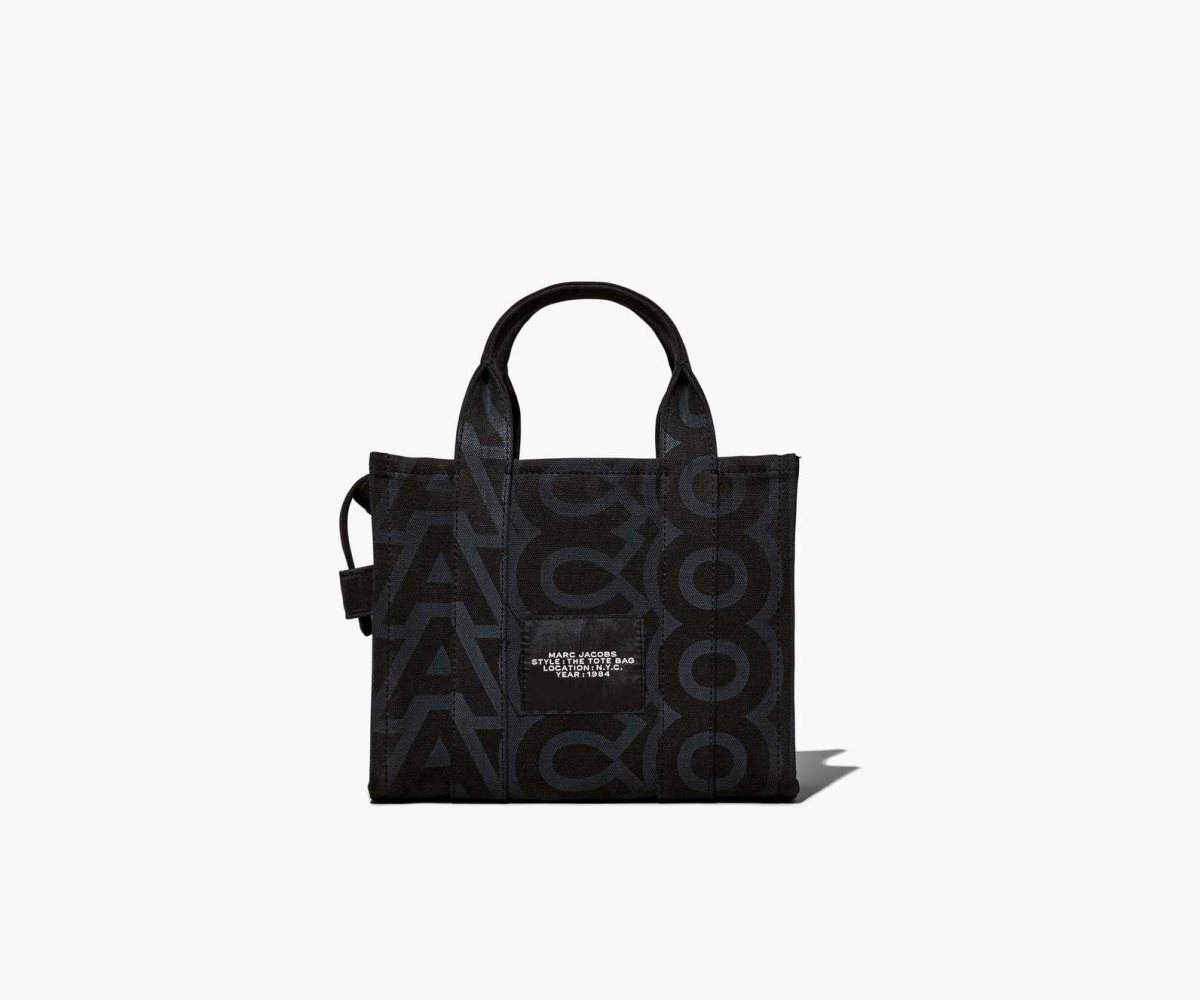 Marc Jacobs Outline Monogram Mini Tote Bag Black Multi | 3578JLZBC