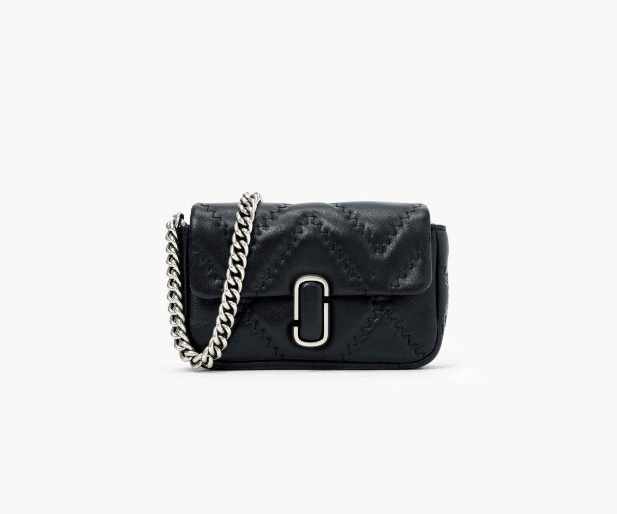 Marc Jacobs Quilted Leather J Marc Mini Bag Black | 8230TEKCR