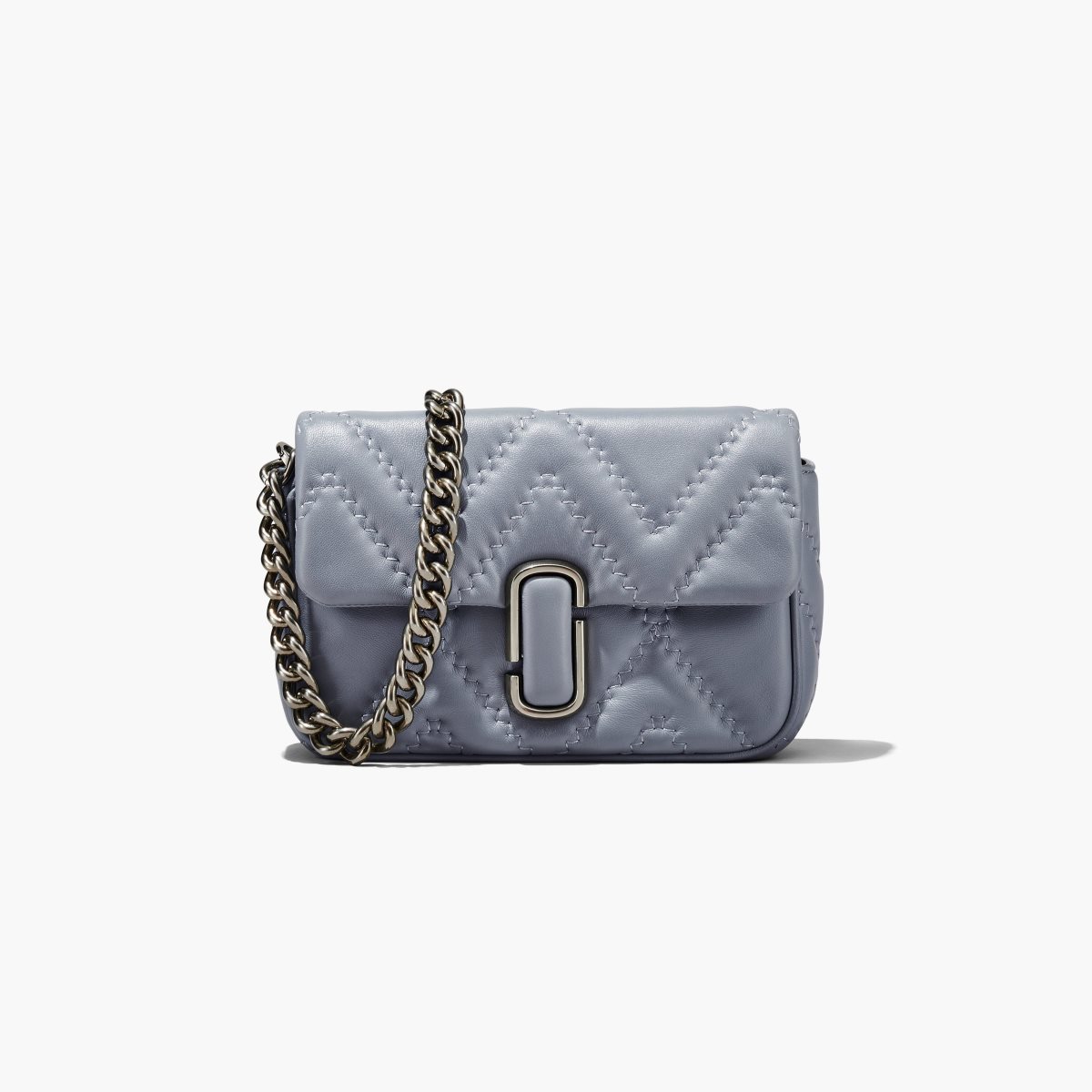 Marc Jacobs Quilted Leather J Marc Shoulder Bag Wolf Grey | 1329MLNRY