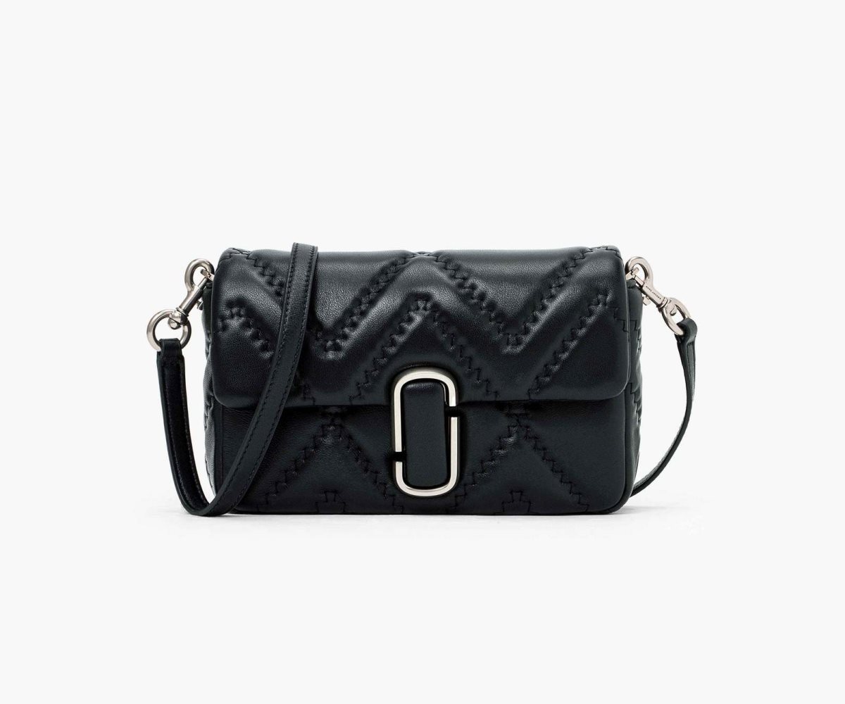 Marc Jacobs Quilted Leather J Marc Shoulder Bag Black | 8701PQDAT