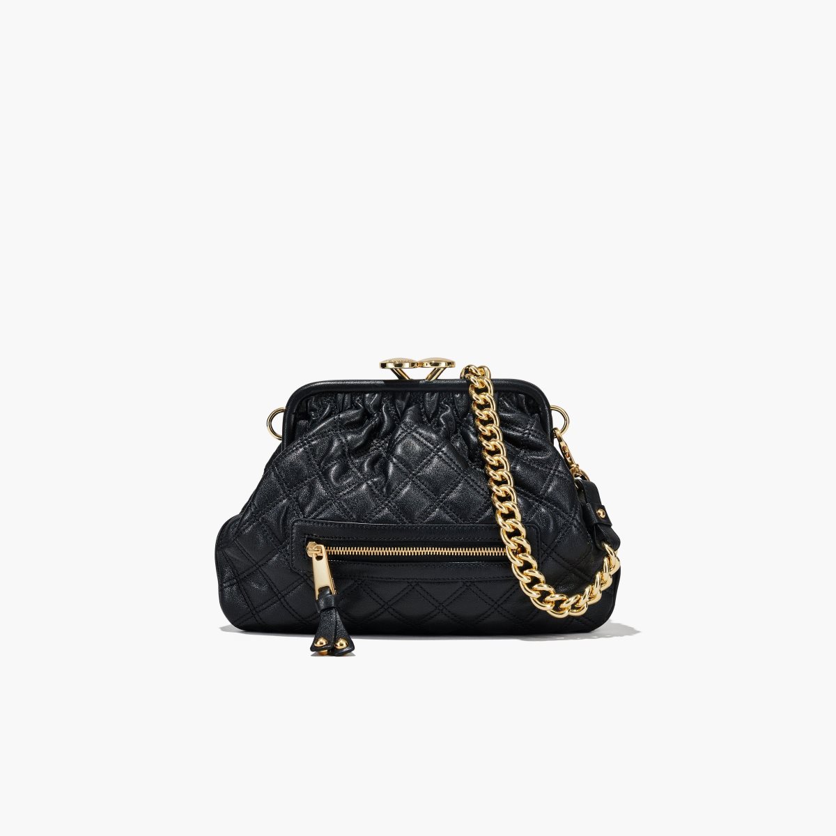 Marc Jacobs Re-Edition Quilted Leather Little Stam Bag Black | 0327VITNE