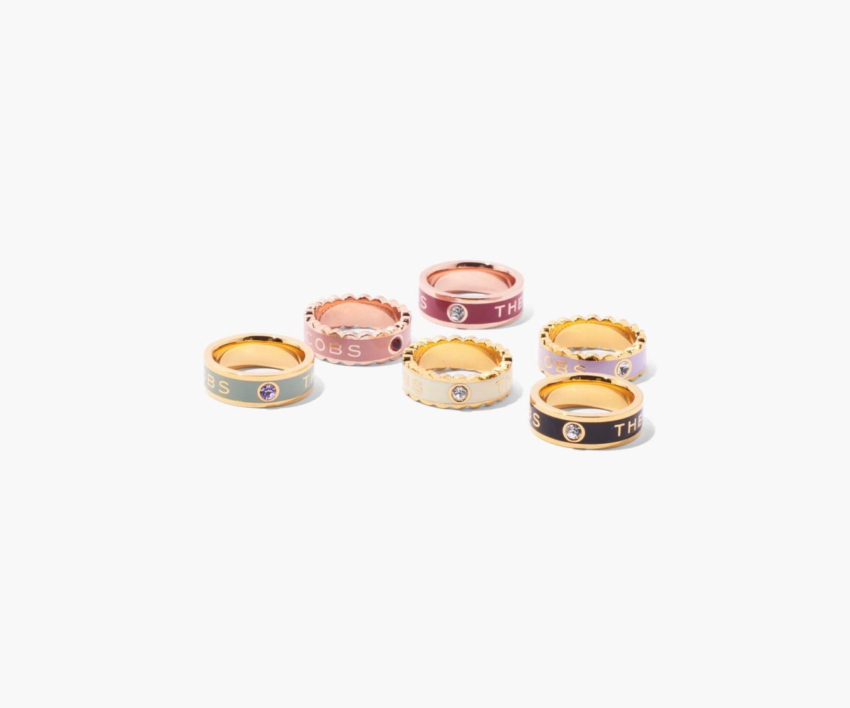Marc Jacobs Scallop Medallion Ring Cream/Gold | 7465YSCVG