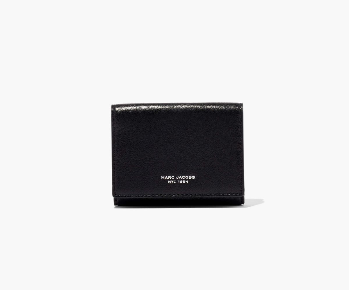 Marc Jacobs Slim 84 Medium Trifold Wallet Black | 5804AWYRB