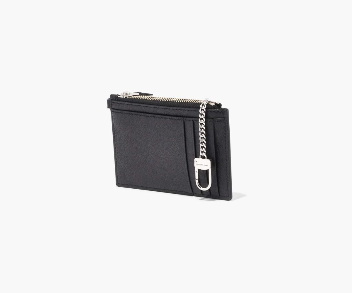 Marc Jacobs Slim 84 Top Zip Wristlet Black | 9085JZXKW