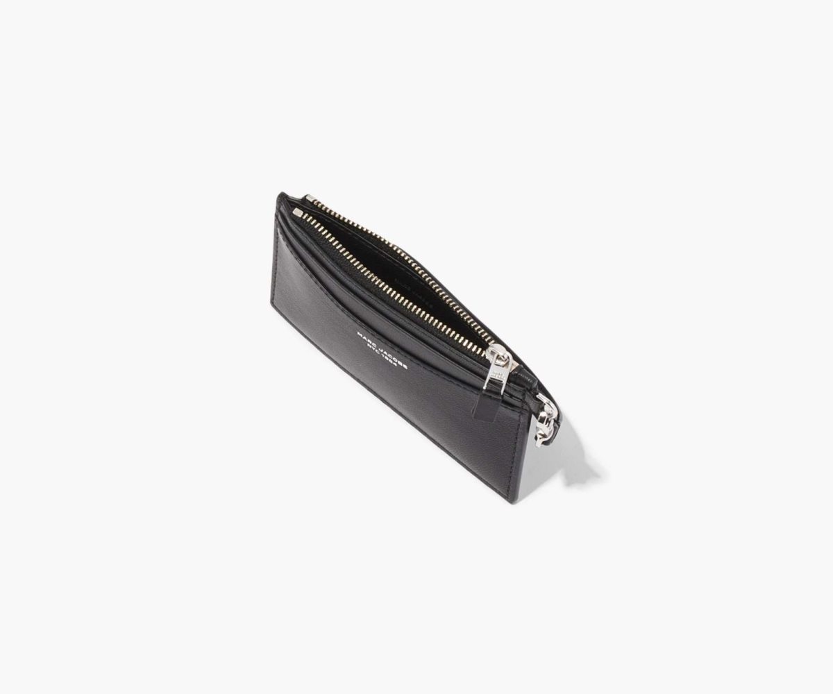 Marc Jacobs Slim 84 Top Zip Wristlet Black | 9085JZXKW