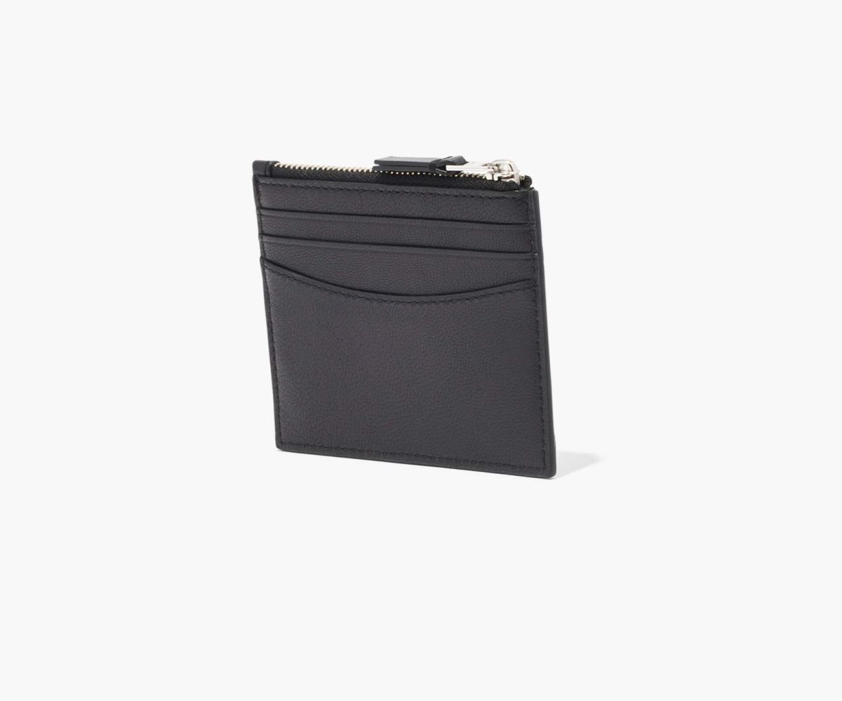 Marc Jacobs Slim 84 Zip Card Case Black | 5406FTNWB