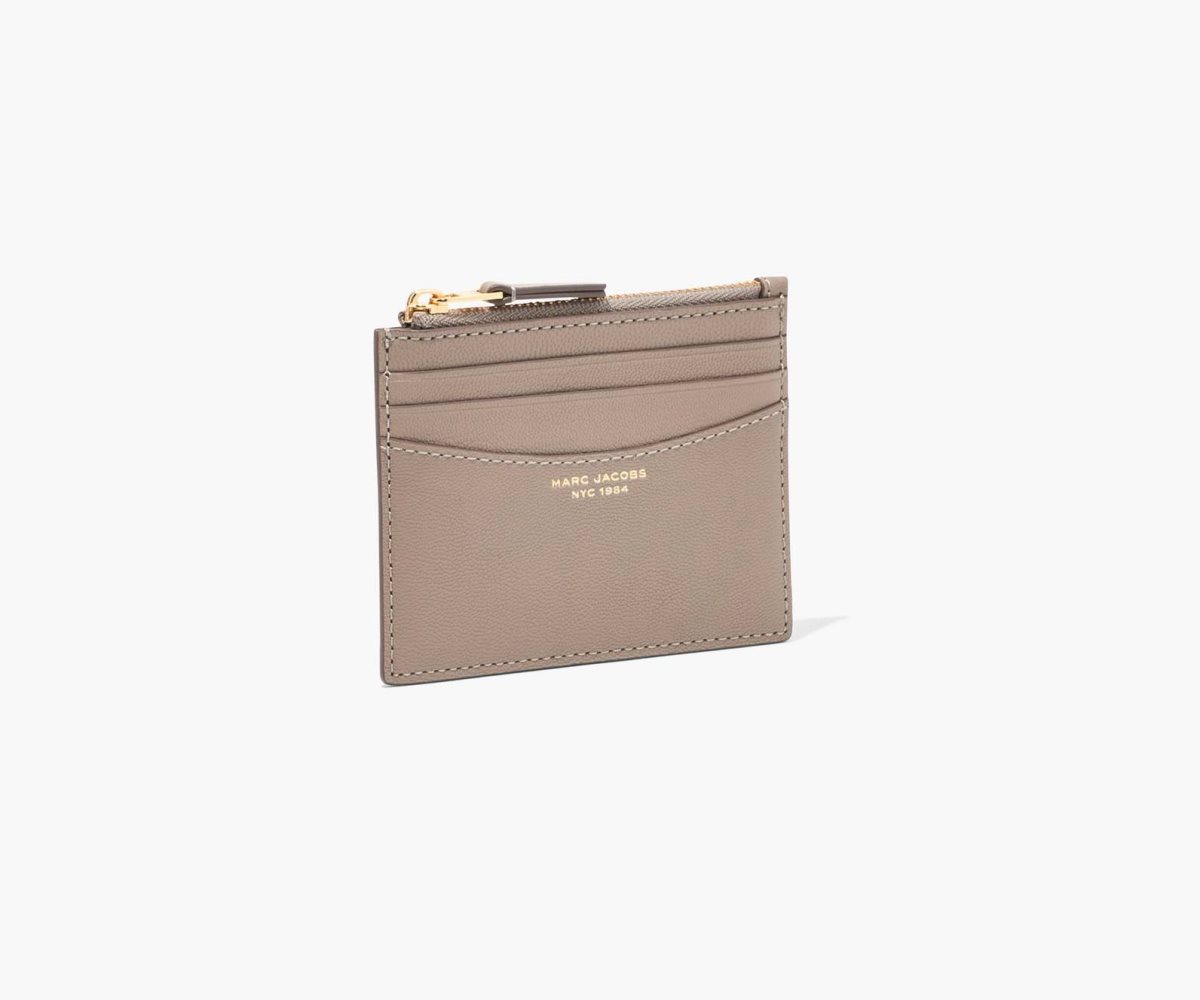 Marc Jacobs Slim 84 Zip Card Case Cement | 8567AOPDN