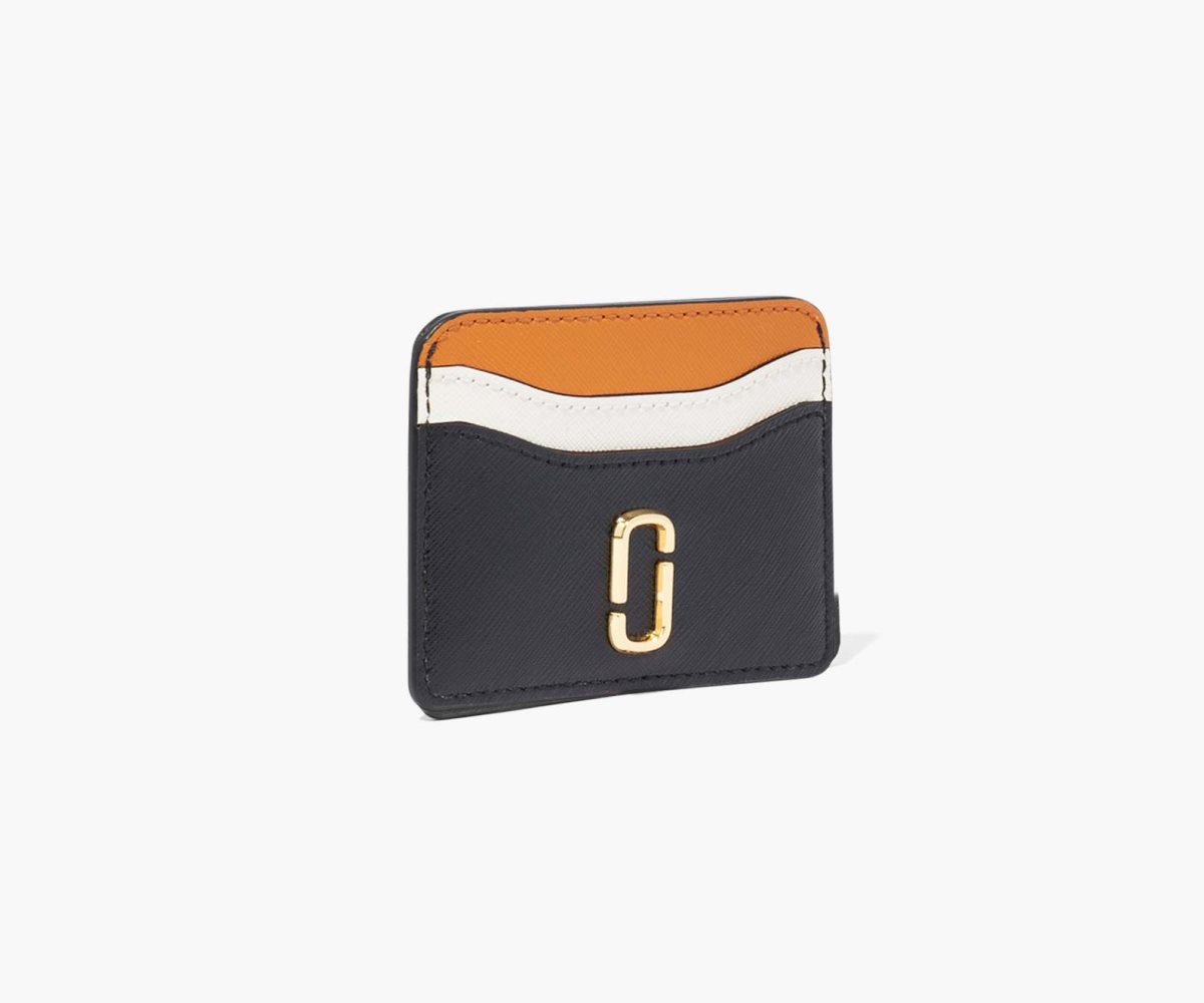 Marc Jacobs Snapshot Card Case Black/Honey Ginger Multi | 4093WPCUH