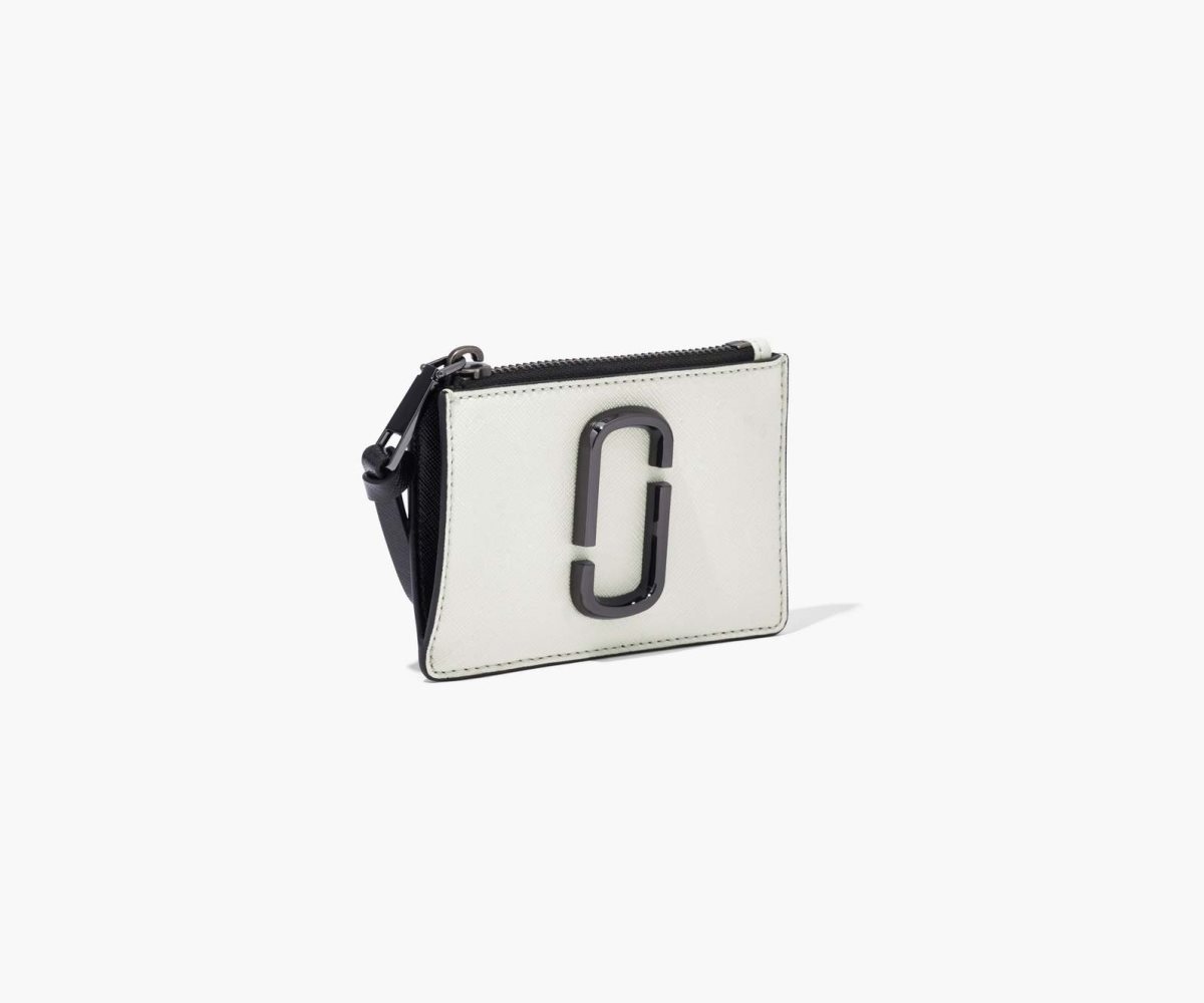 Marc Jacobs Snapshot Top Zip Multi Wallet Black/White | 5067FQAVY