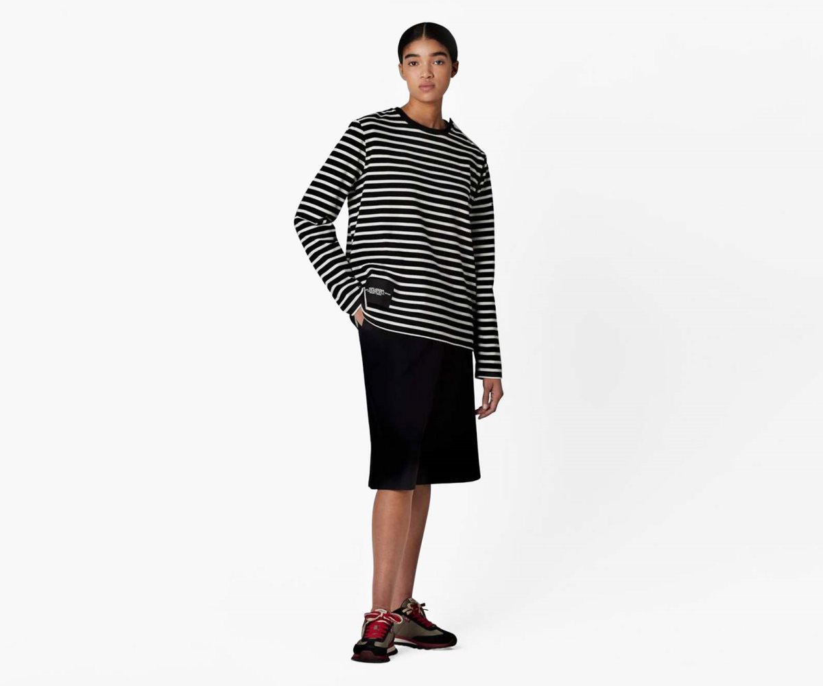Marc Jacobs Striped T-Shirt Black Multi | 0642XKEHT