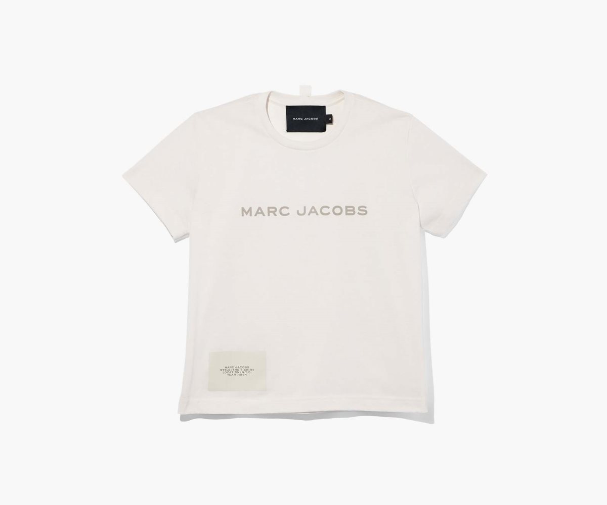 Marc Jacobs T-Shirt Chalk | 6574CPARL