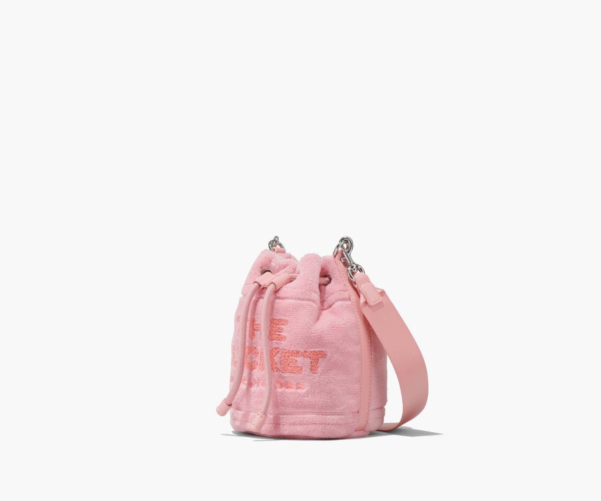 Marc Jacobs Terry Bucket Bag Light Pink | 1957LGOHK