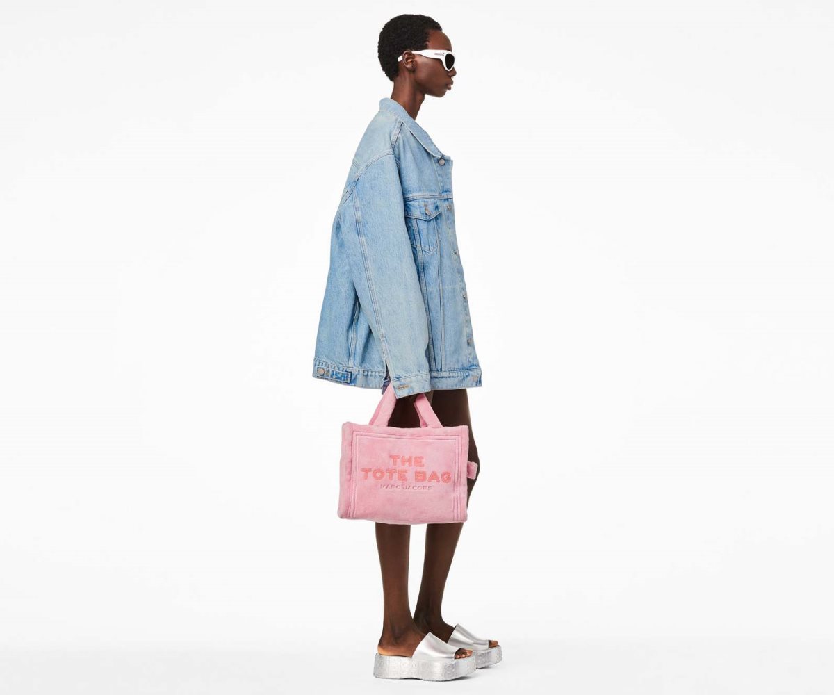 Marc Jacobs Terry Medium Tote Bag Light Pink | 3724KLWYP