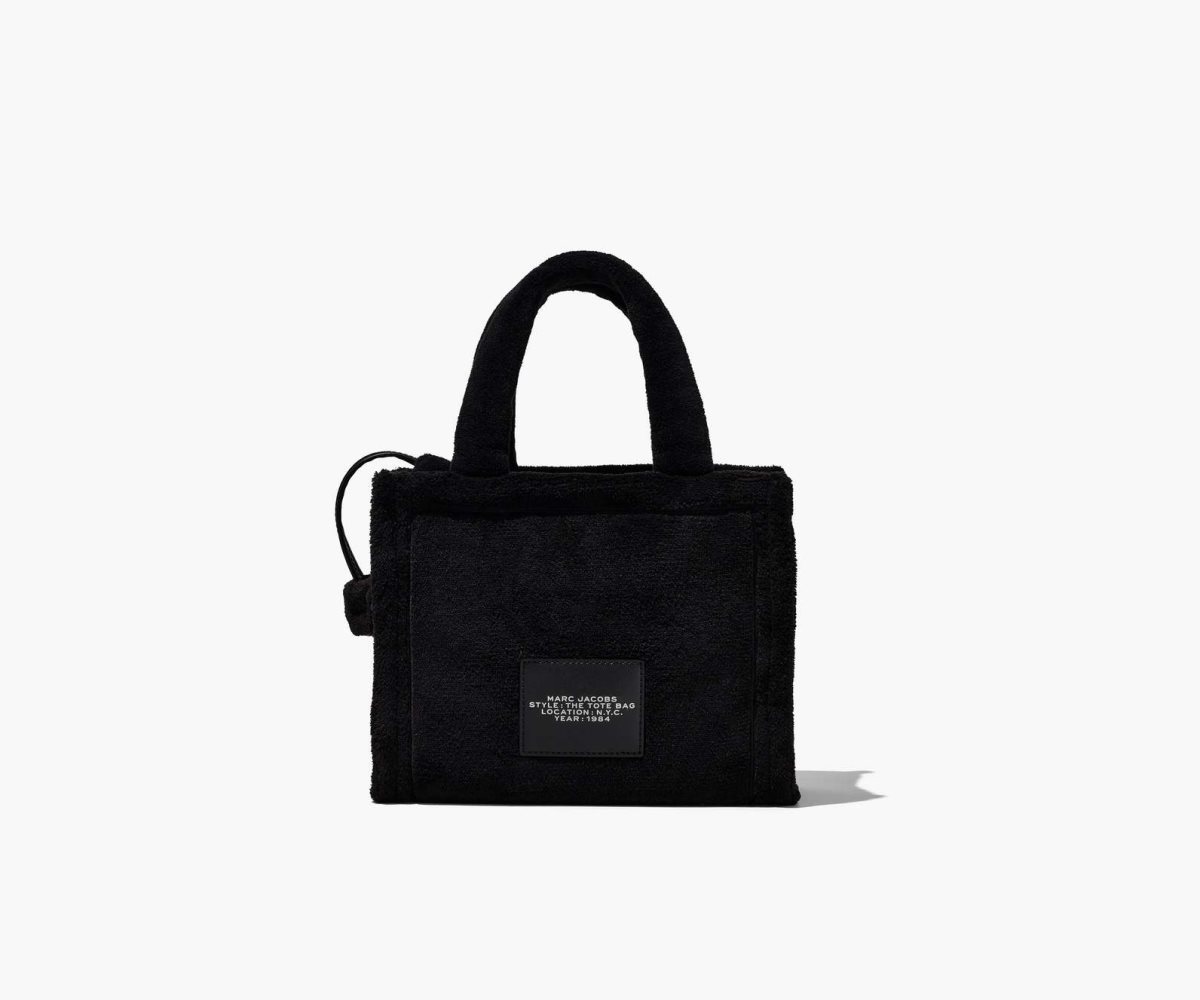 Marc Jacobs Terry Mini Tote Bag Black | 0234GDAME