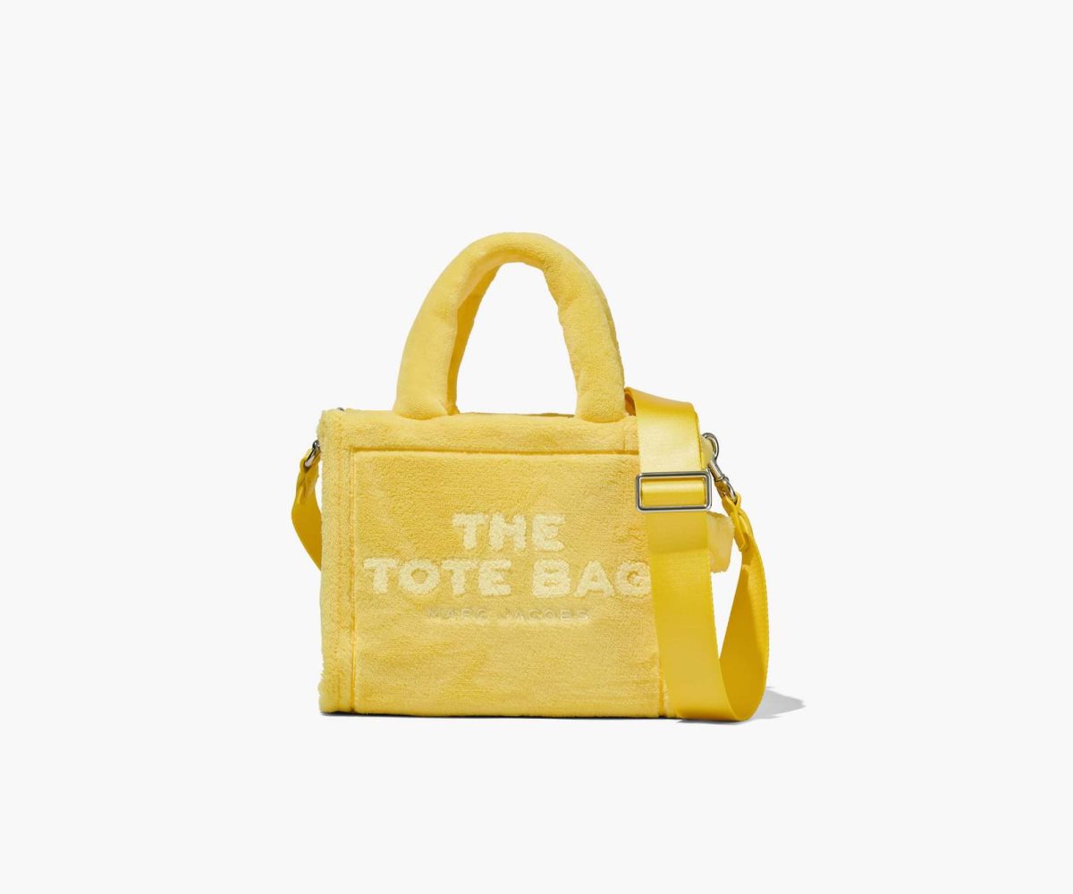 Marc Jacobs Terry Mini Tote Bag Yellow | 4539OUKRX