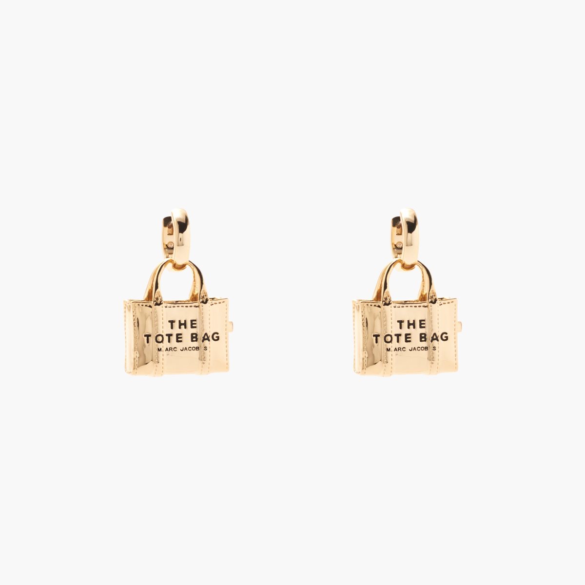 Marc Jacobs Tote Bag Earrings Light Antique Gold | 2836IZHGB
