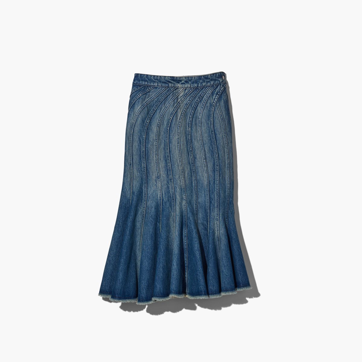 Marc Jacobs Wave Denim Skirt Swell Denim | 9163TWBMQ