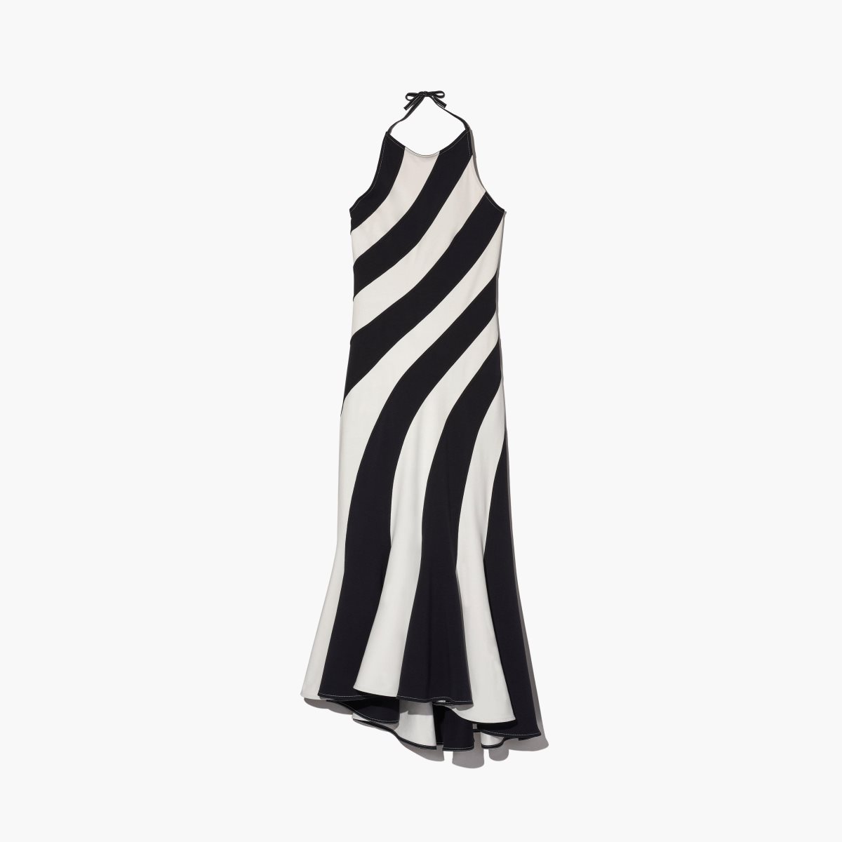 Marc Jacobs Wave Halter Dress Black/Ivory | 0921AJVBG