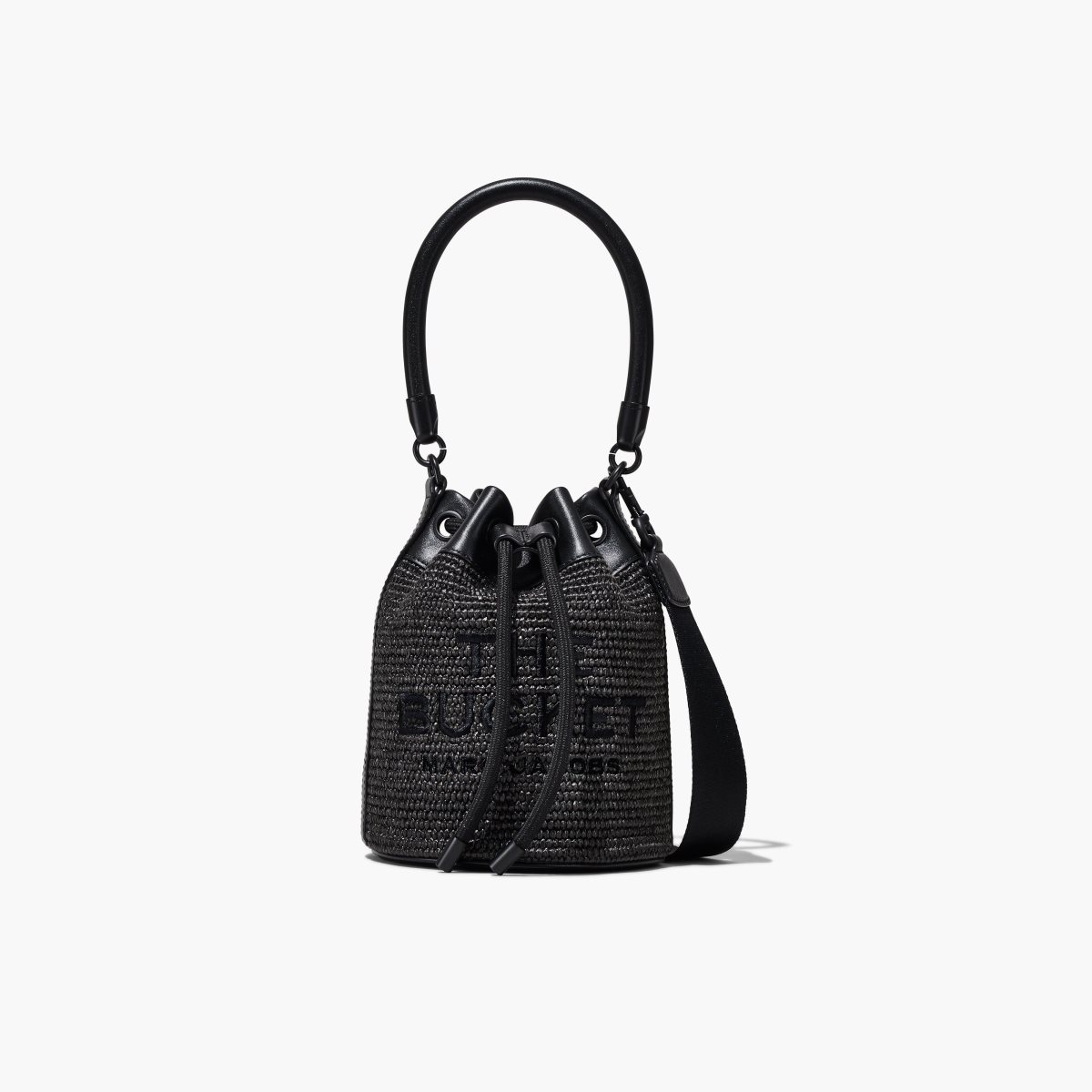 Marc Jacobs Woven DTM Bucket Bag Black | 2361BOAIT