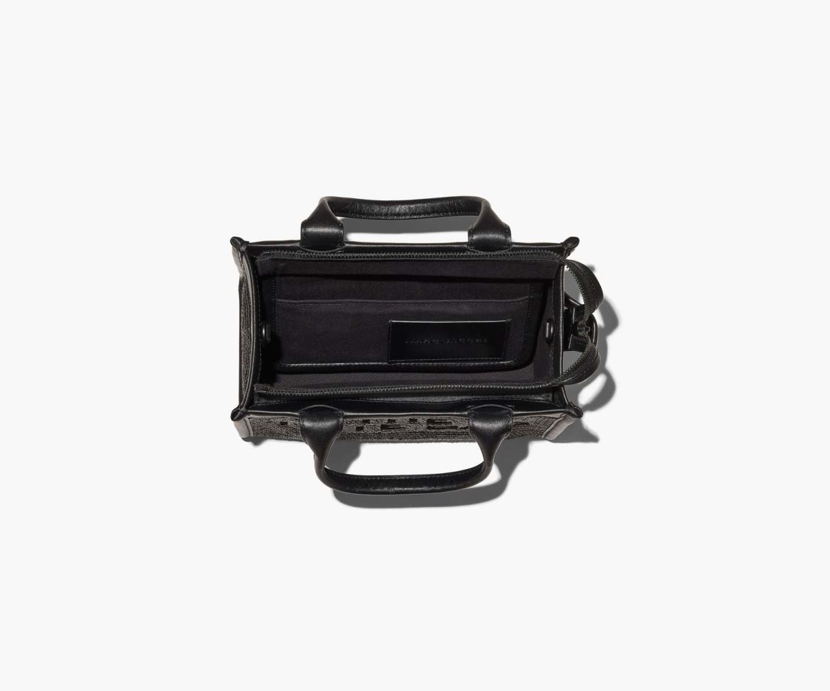 Marc Jacobs Woven DTM Mini Tote Bag Black | 4835MFUGV