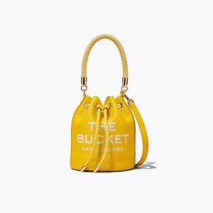Marc Jacobs Leather Bucket Bag Sun | 6047CIDVP