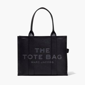 Marc Jacobs Leather Large Tote Bag Black | 1907OEJKA