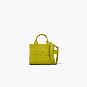 Marc Jacobs Leather Micro Tote Bag Citronelle | 7468ORZEL