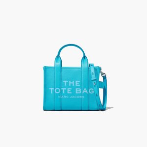 Marc Jacobs Leather Mini Tote Bag Pool | 9715HUEBN
