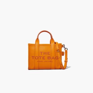 Marc Jacobs Leather Mini Tote Bag Scorched | 2706GFHMA