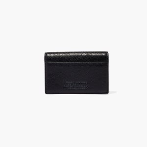 Marc Jacobs Leather Small Bifold Wallet Black | 6495HNVMG