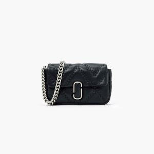 Marc Jacobs Quilted Leather J Marc Mini Bag Black | 8230TEKCR