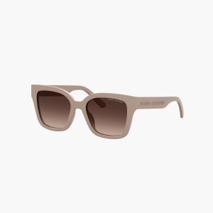 Marc Jacobs Square Sunglasses Beige | 2046OBZQJ